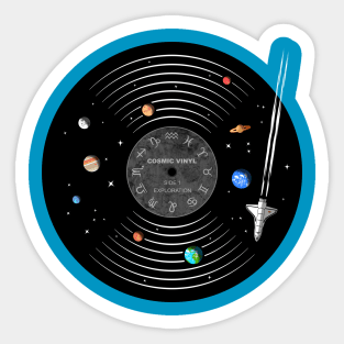 Cosmic Vinyl Side 1 Exploration Sticker